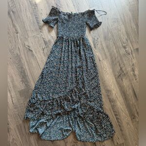 High low midi summer dress